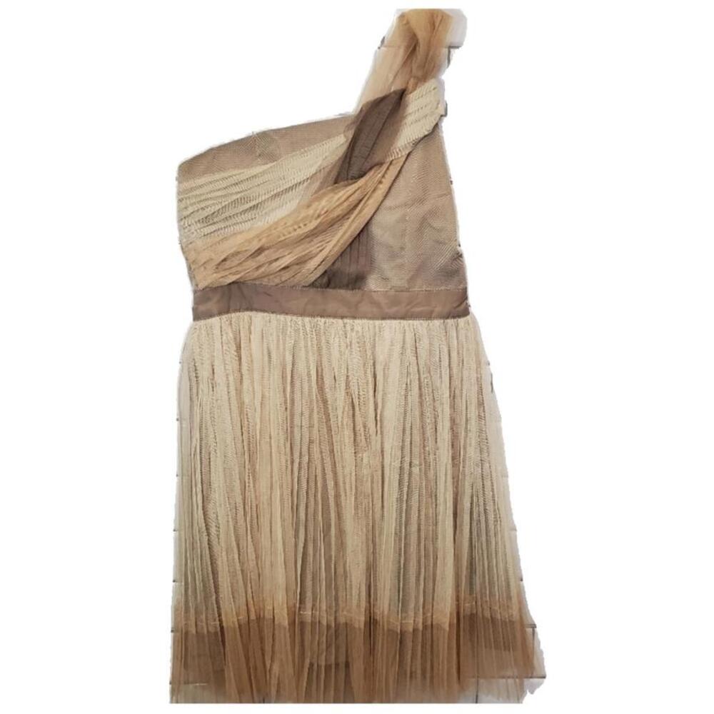RYU ladies One Shoulder Dress above knee length soft tulle fabric color